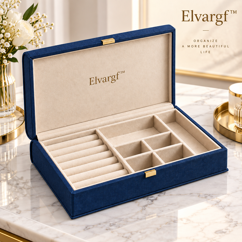 Elvargf™ Midnight Velvet Jewelry Display Case - detail 3