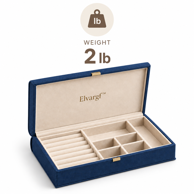 Elvargf™ Midnight Velvet Jewelry Display Case