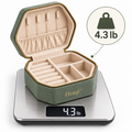 Elvargf™ Sage Green Travel Jewelry Case
